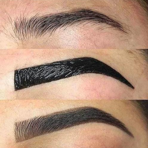 Brow tinting
